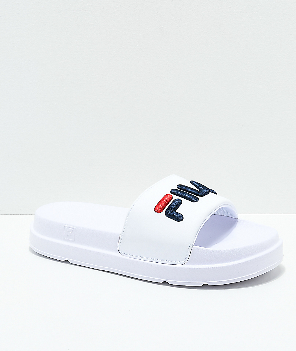 fila black slippers