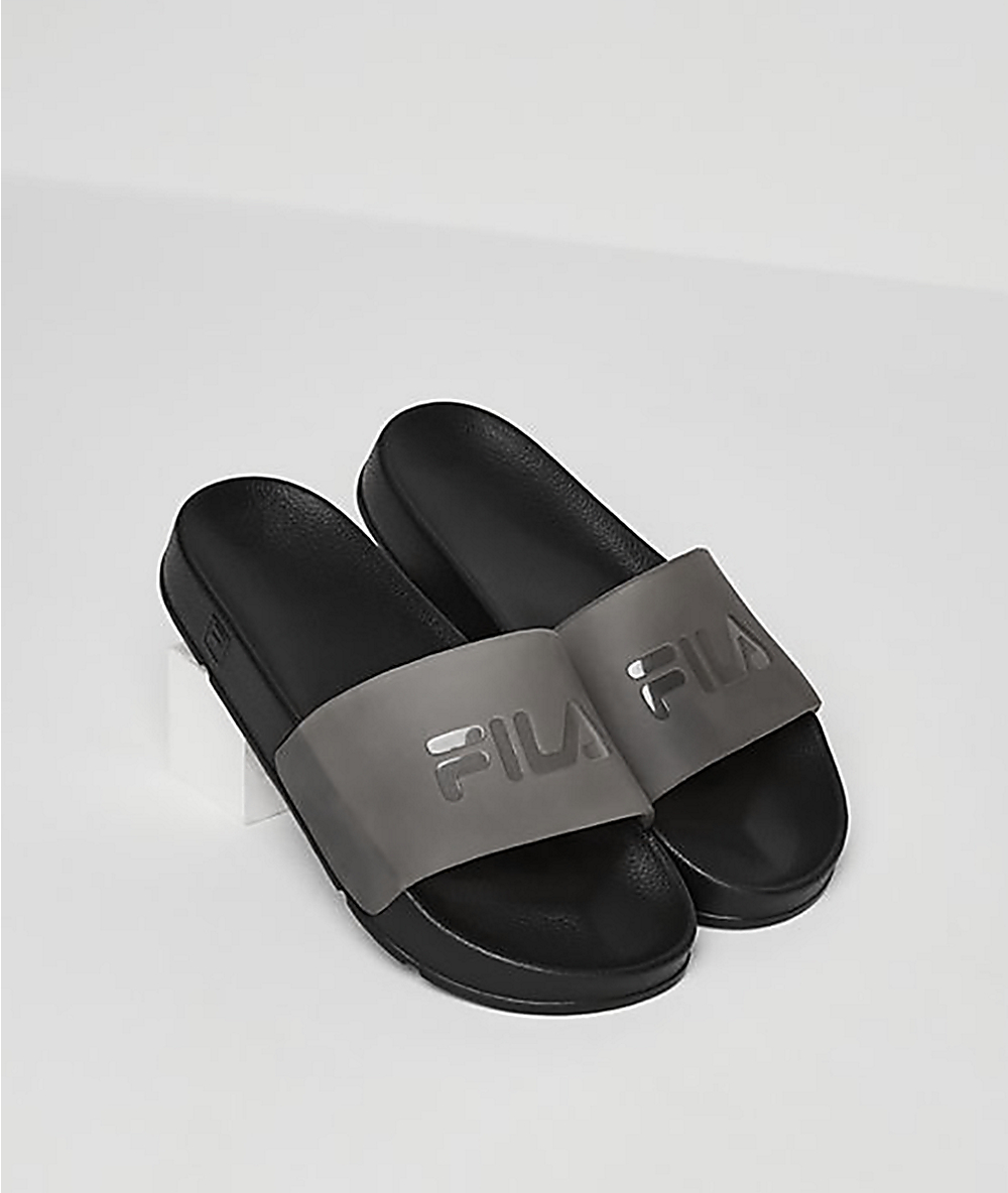 fila drifter slides black