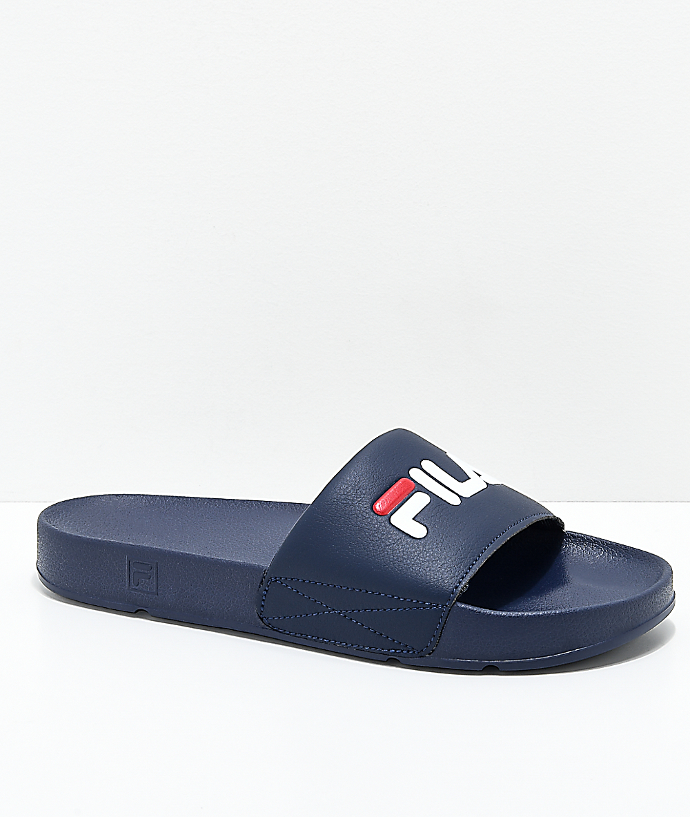 fila blue sandals