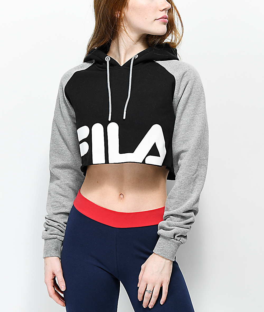 fila luciana cropped hoodie