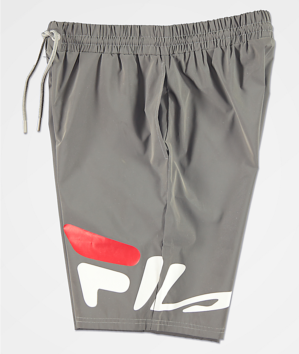 fila shorts silver