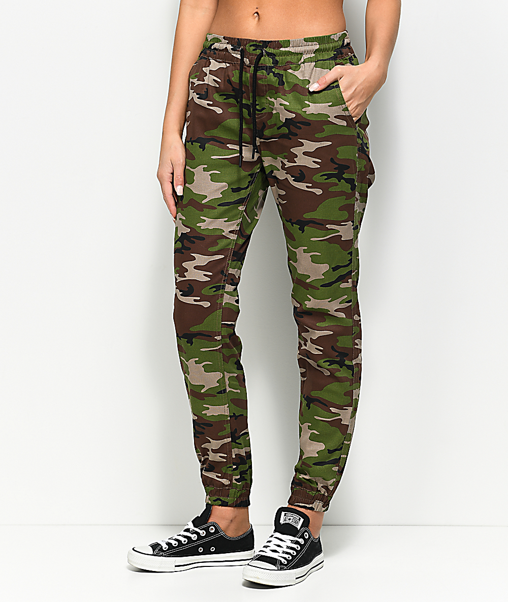 camo jogger women