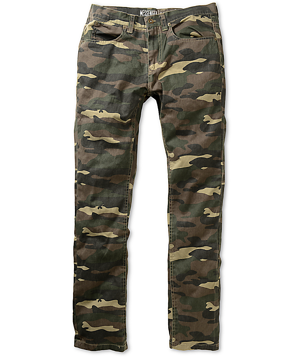 Free World Messenger Camo Skinny Pants Zumiez