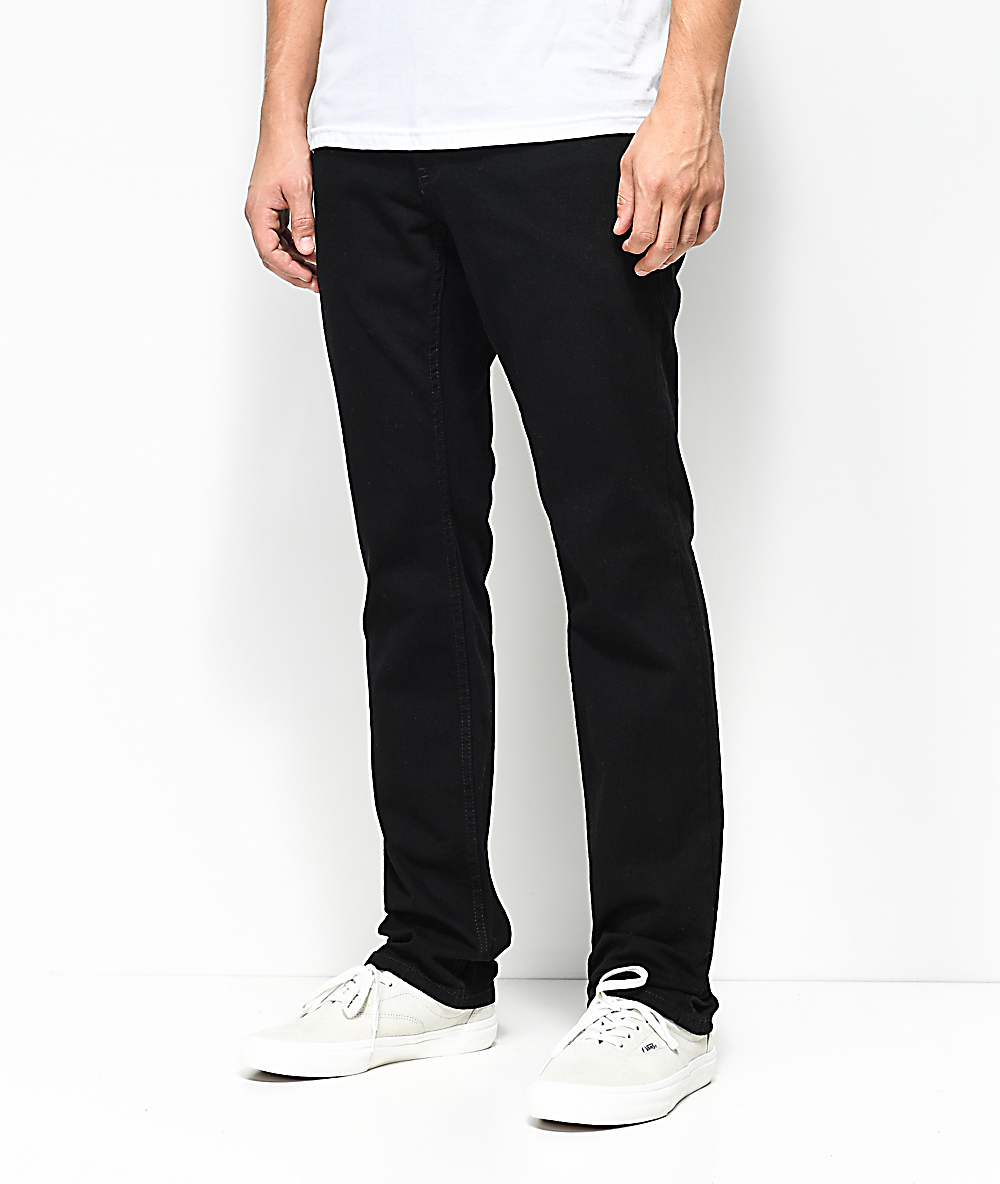 black stretch skinny jeans