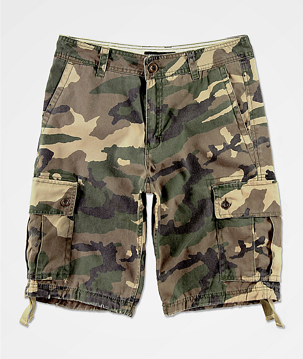 mens army fatigue cargo shorts