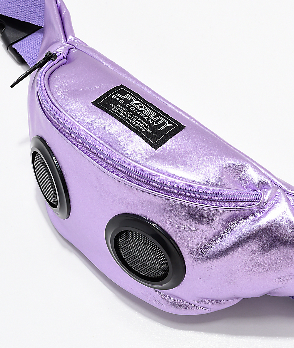 purple fanny pack