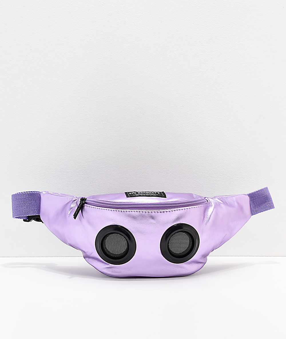 purple fanny pack