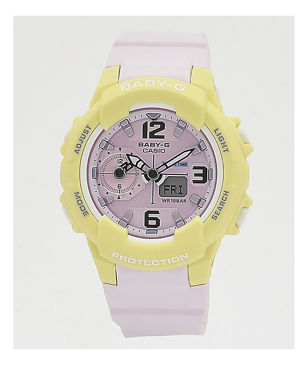 baby g yellow watch