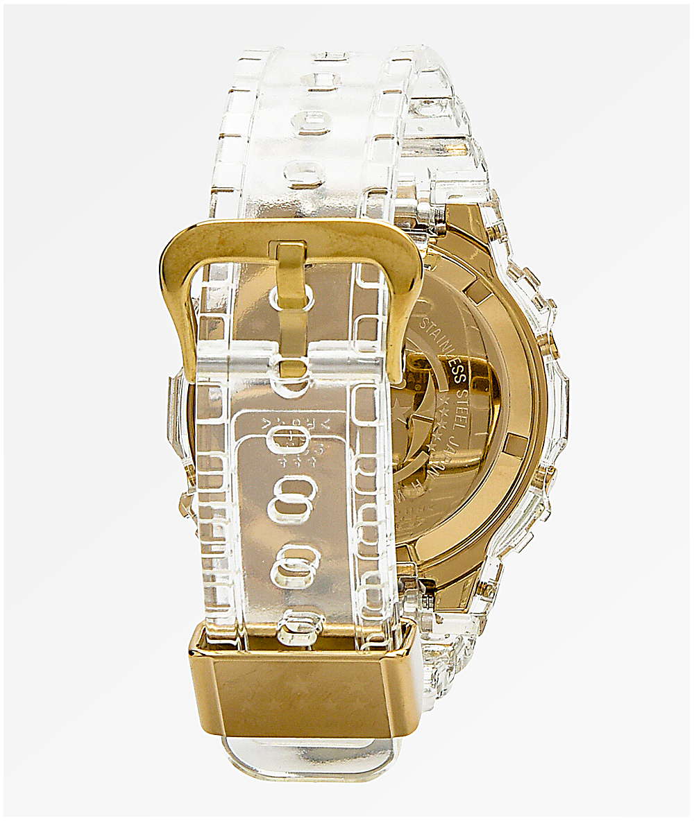 skeleton gold g shock