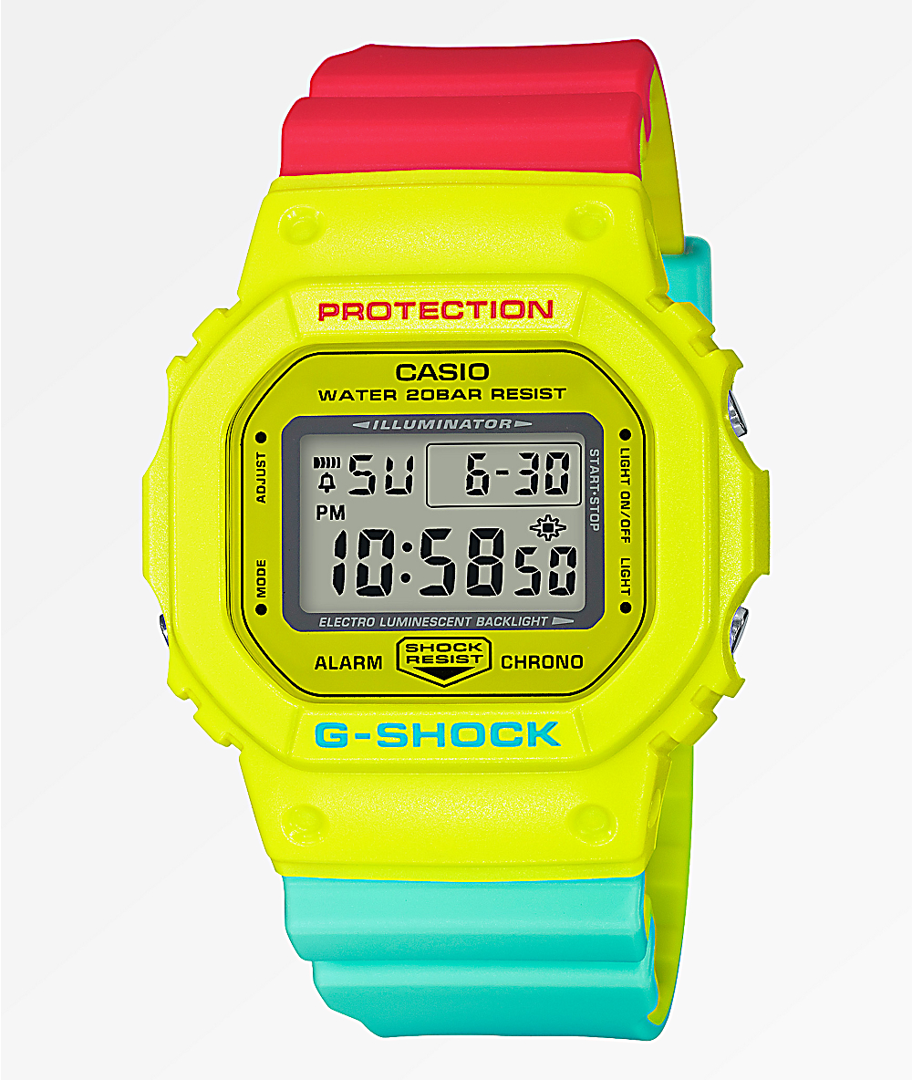 g shock illuminator red