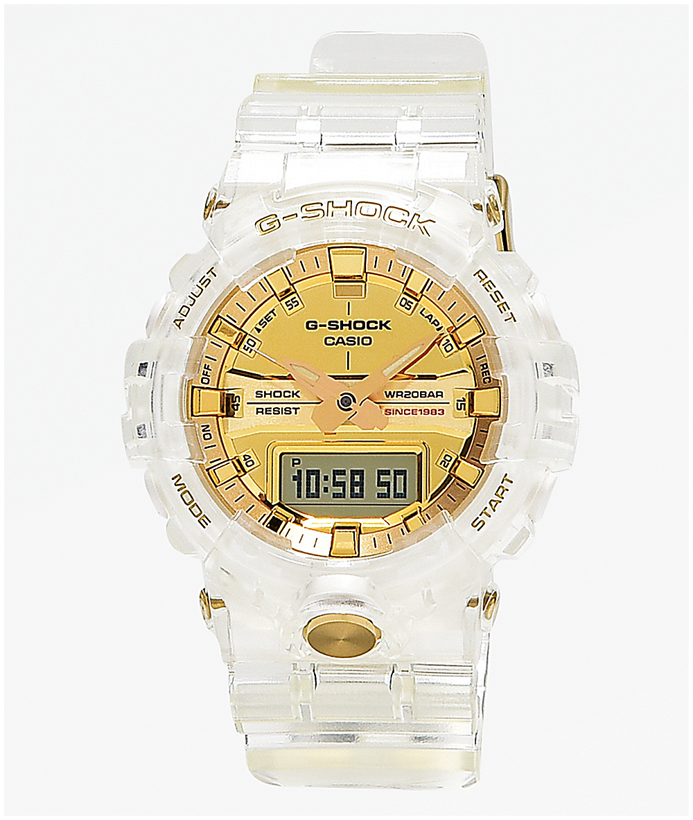 g shock gold face