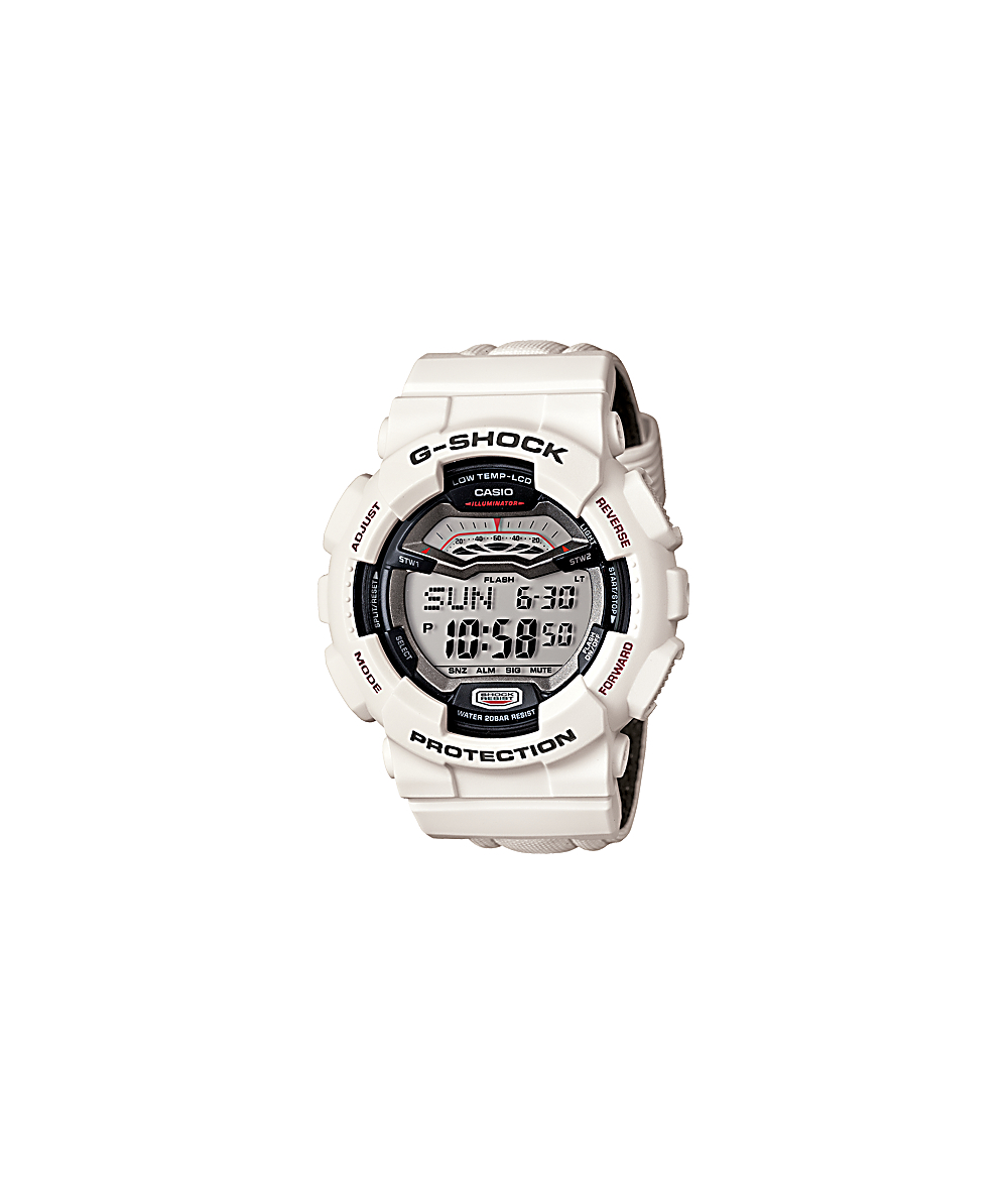 g shock snow white