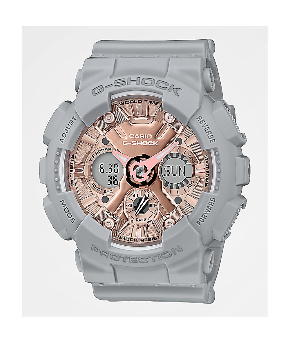 rose gold g shock watch