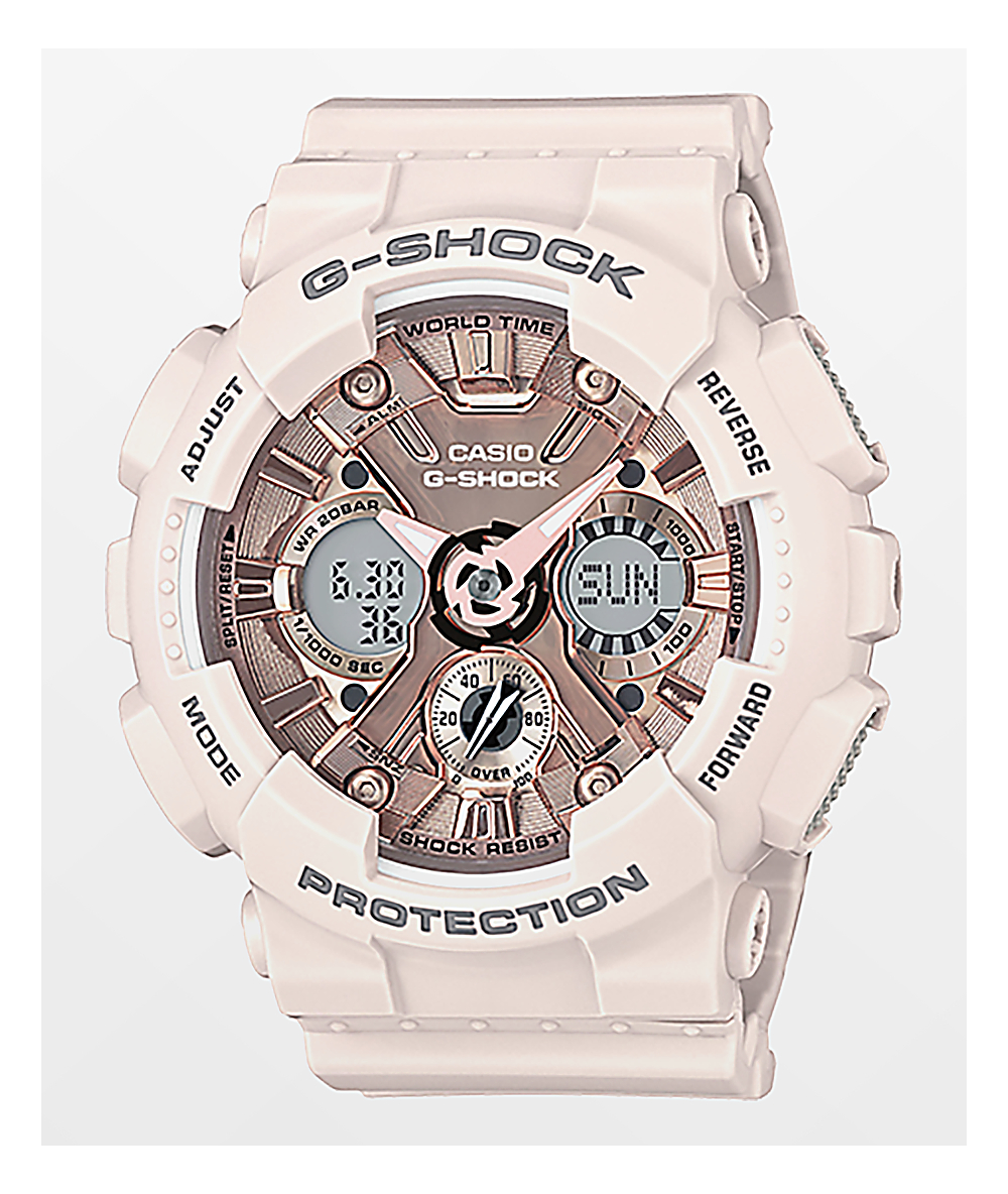 light pink g shock watch