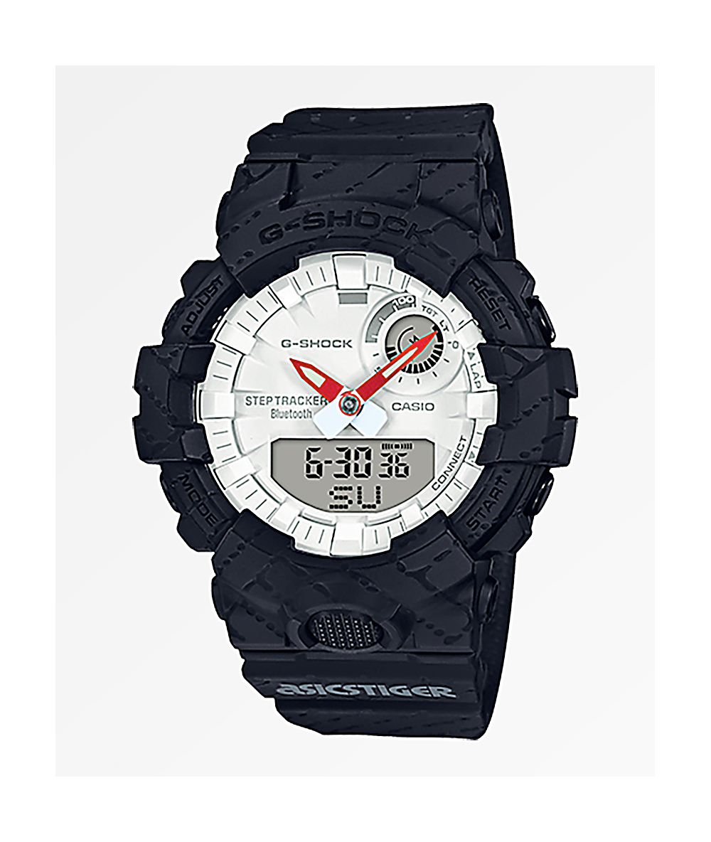 g shock watch black and white