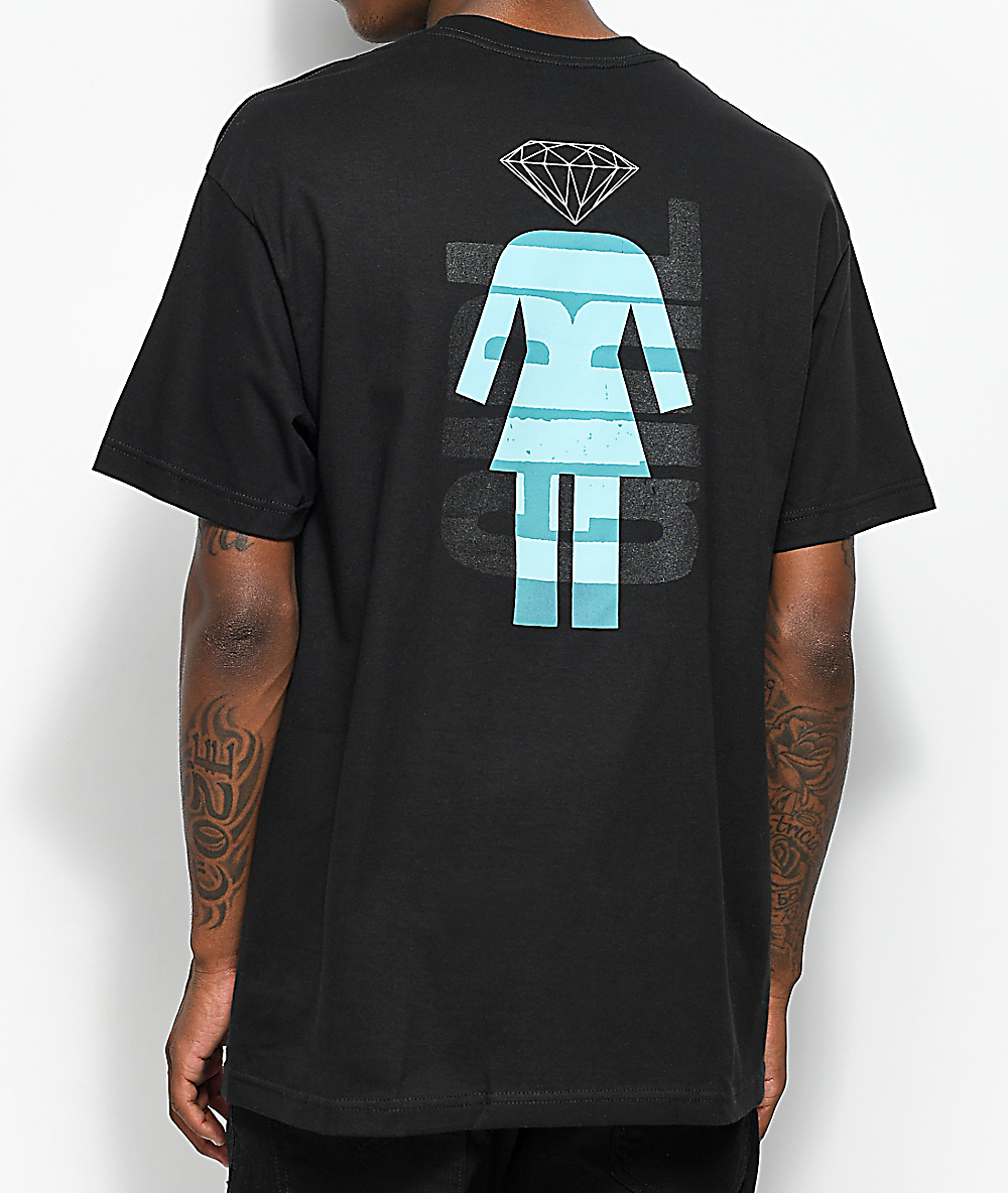 Girl x Diamond Supply Co. Black T-Shirt 