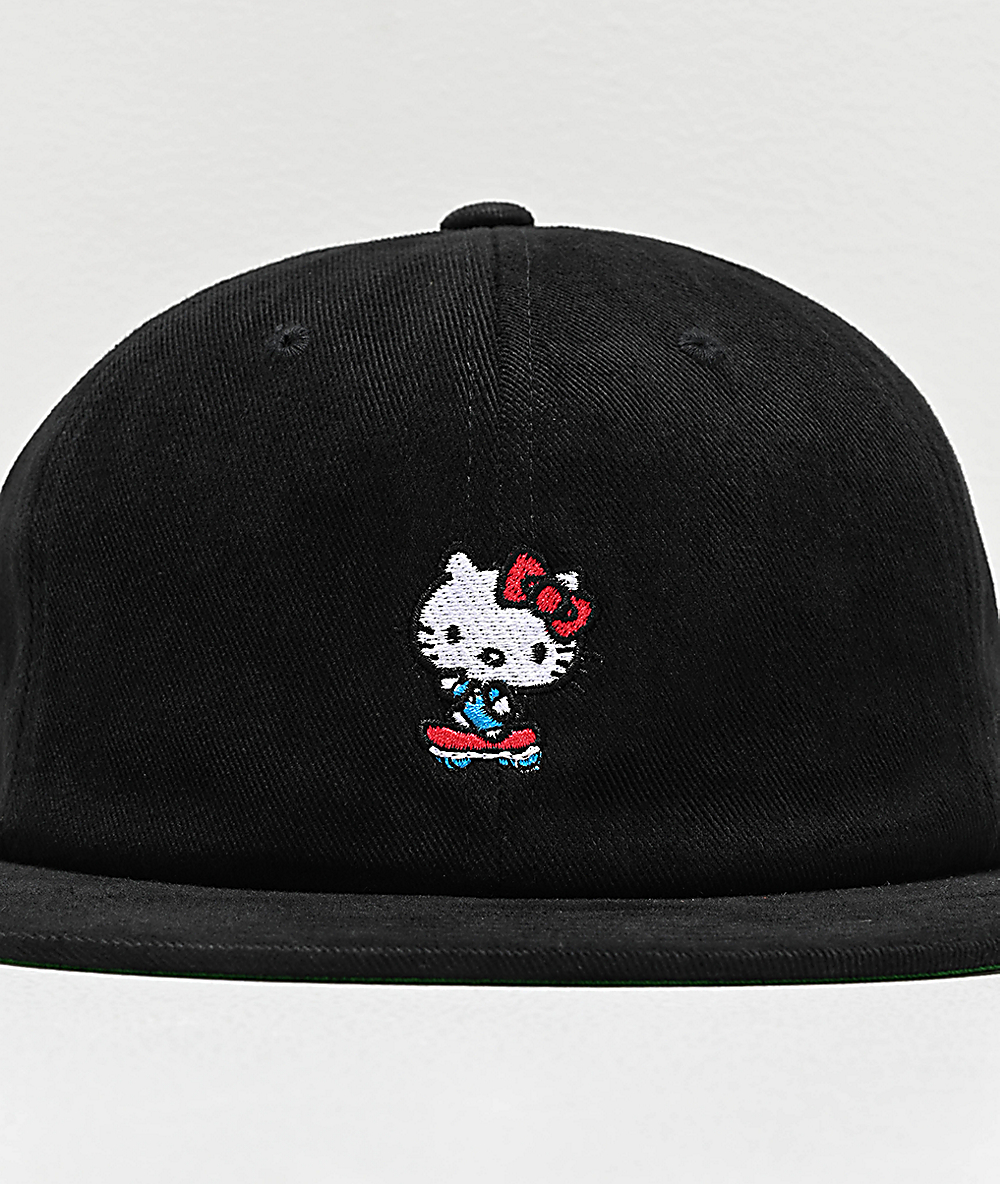 black hello kitty beanie