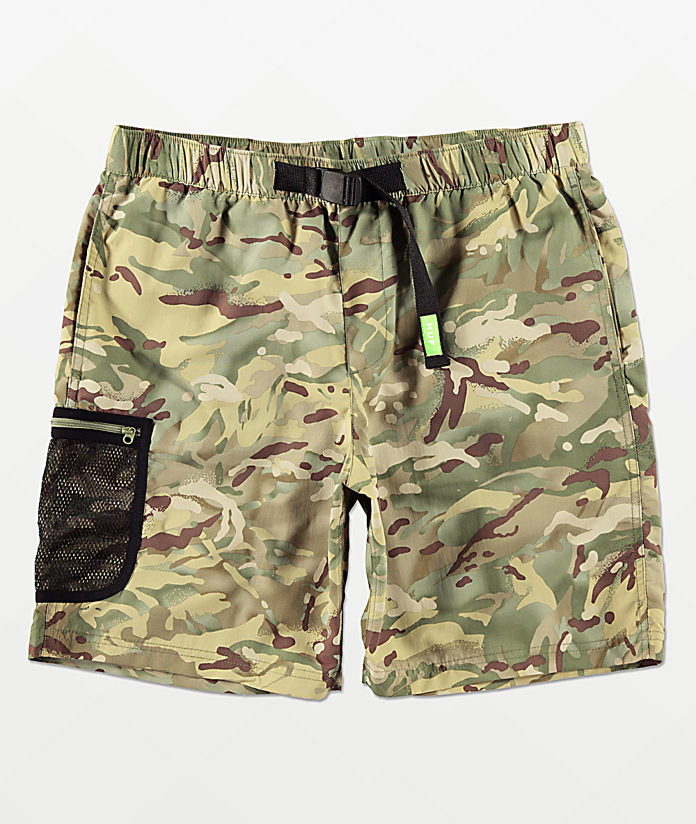 huf camo shorts