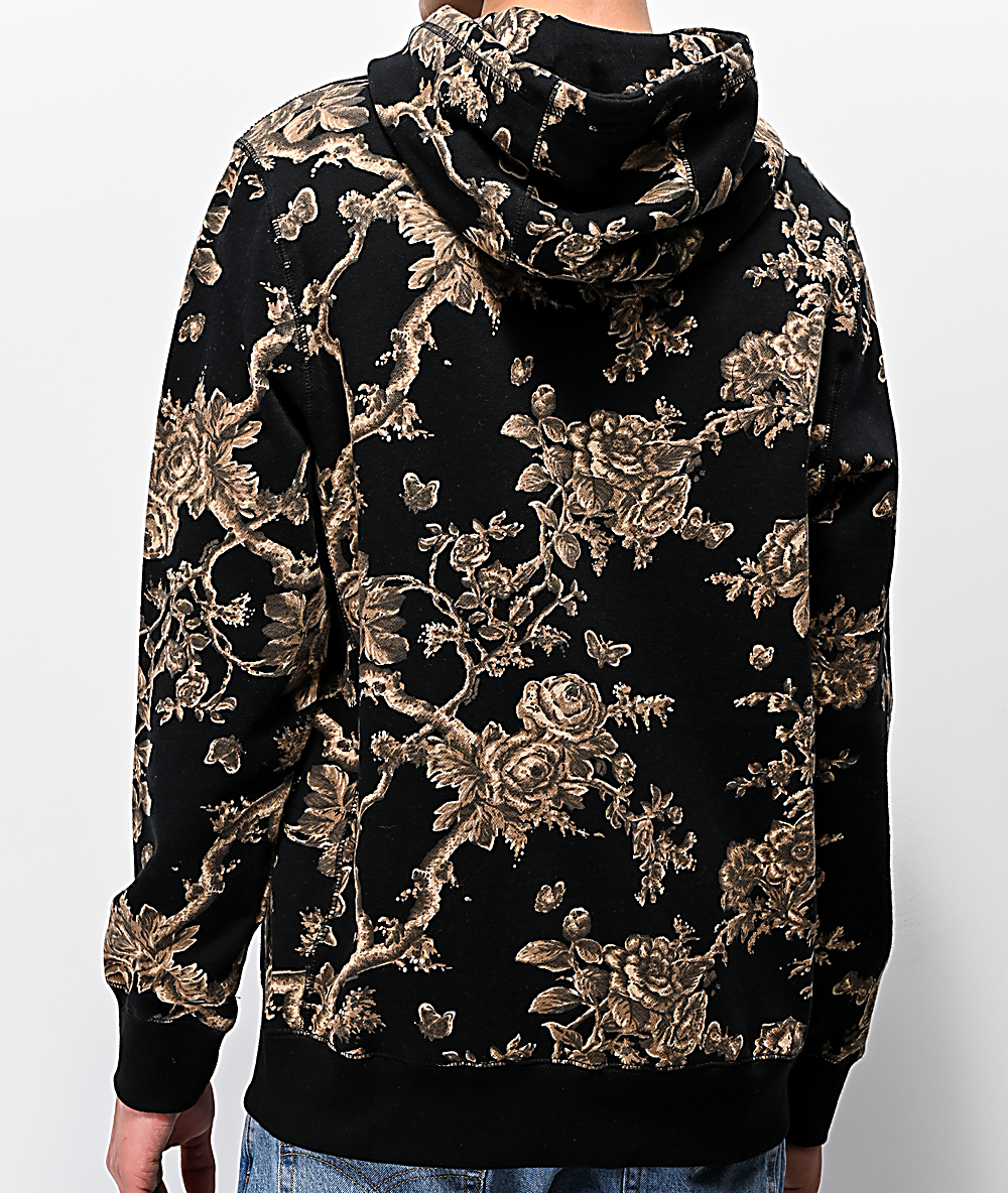 huf flower hoodie