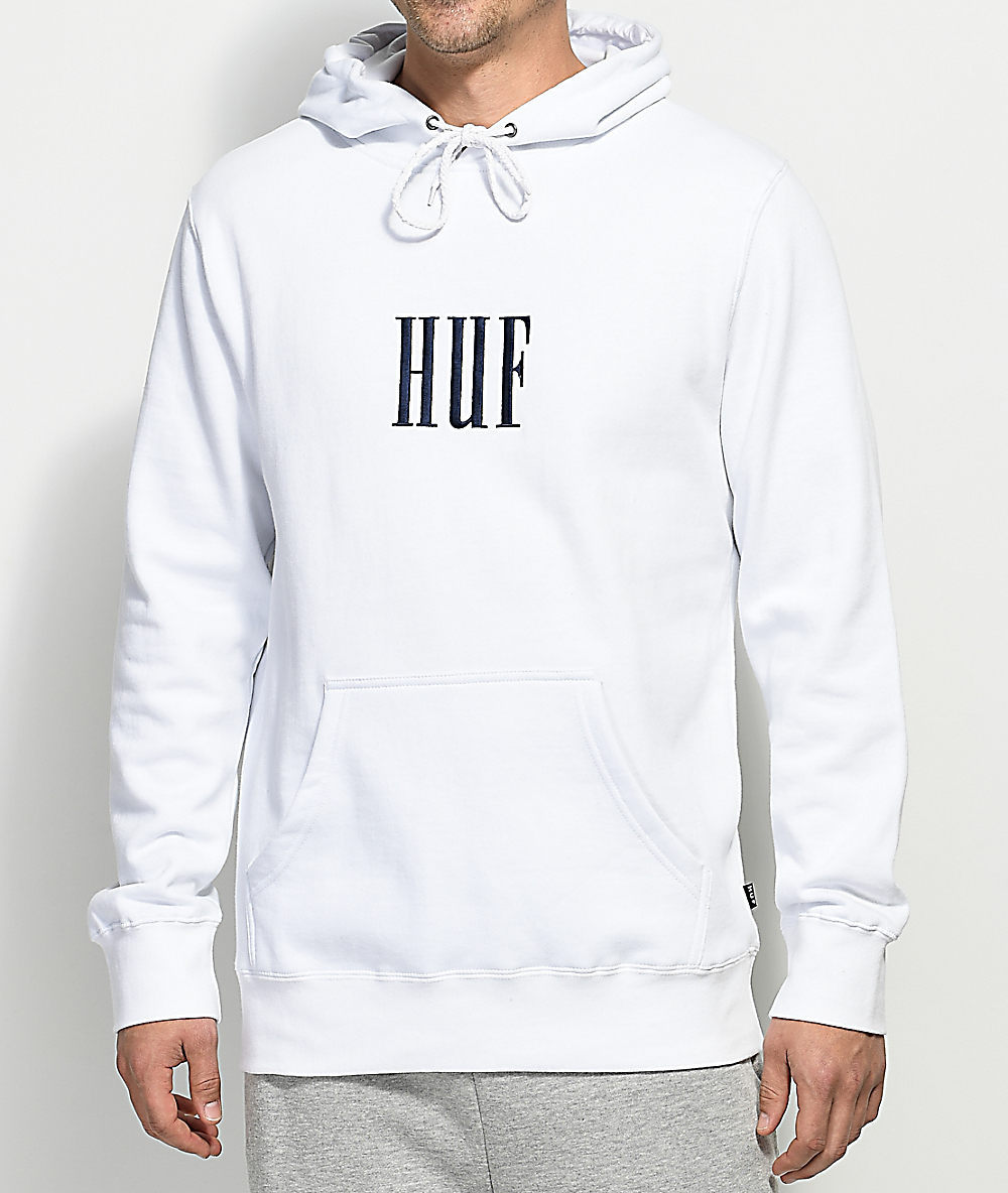 huf embroidered hoodie