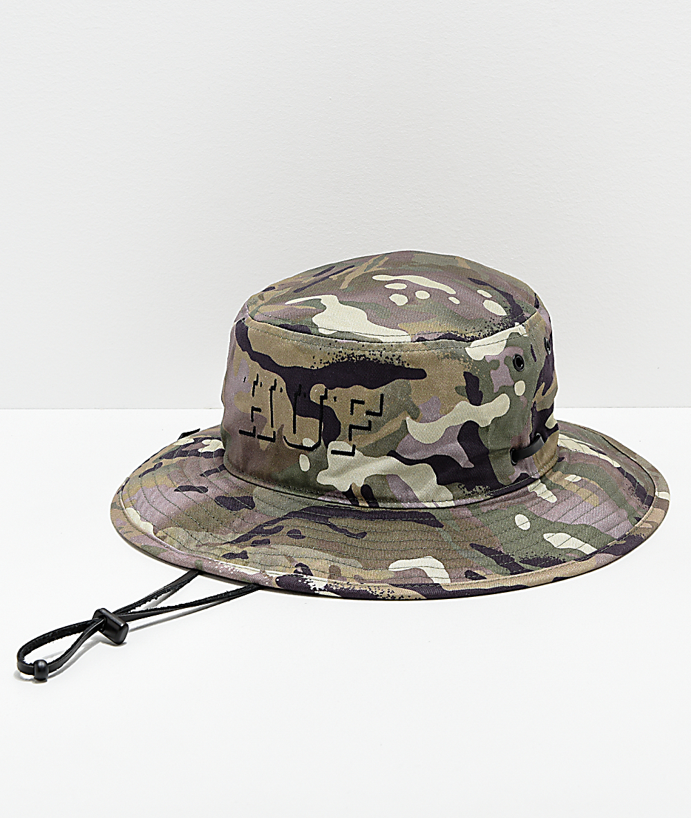 stiff brim boonie hat