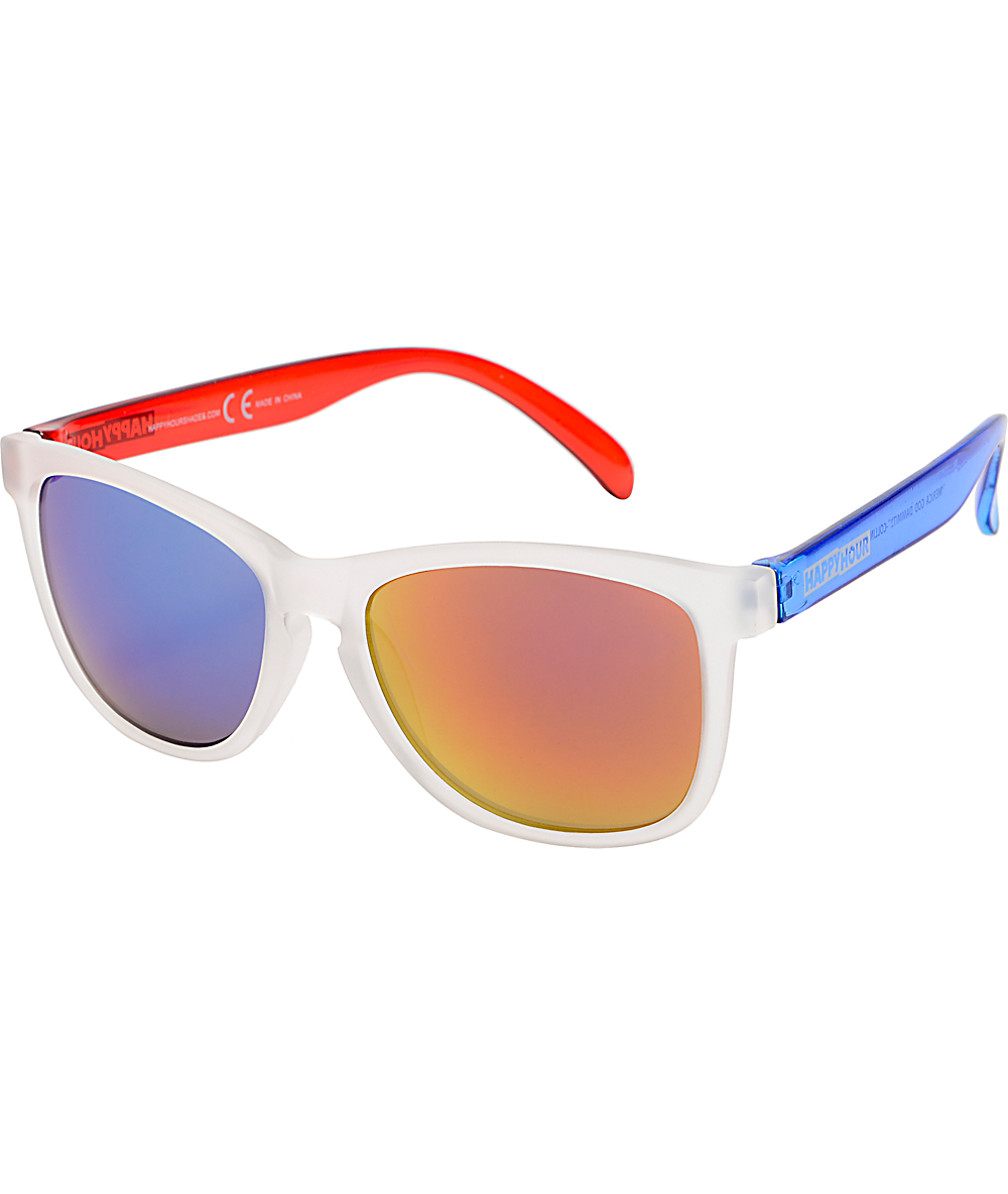 red blue sunglasses