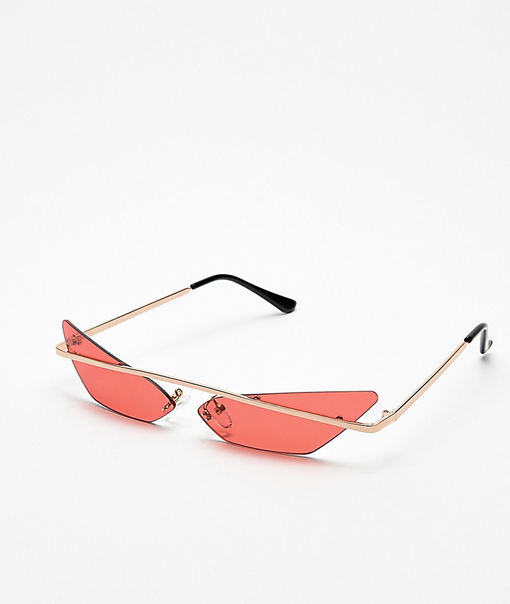 gafas de sol rojas