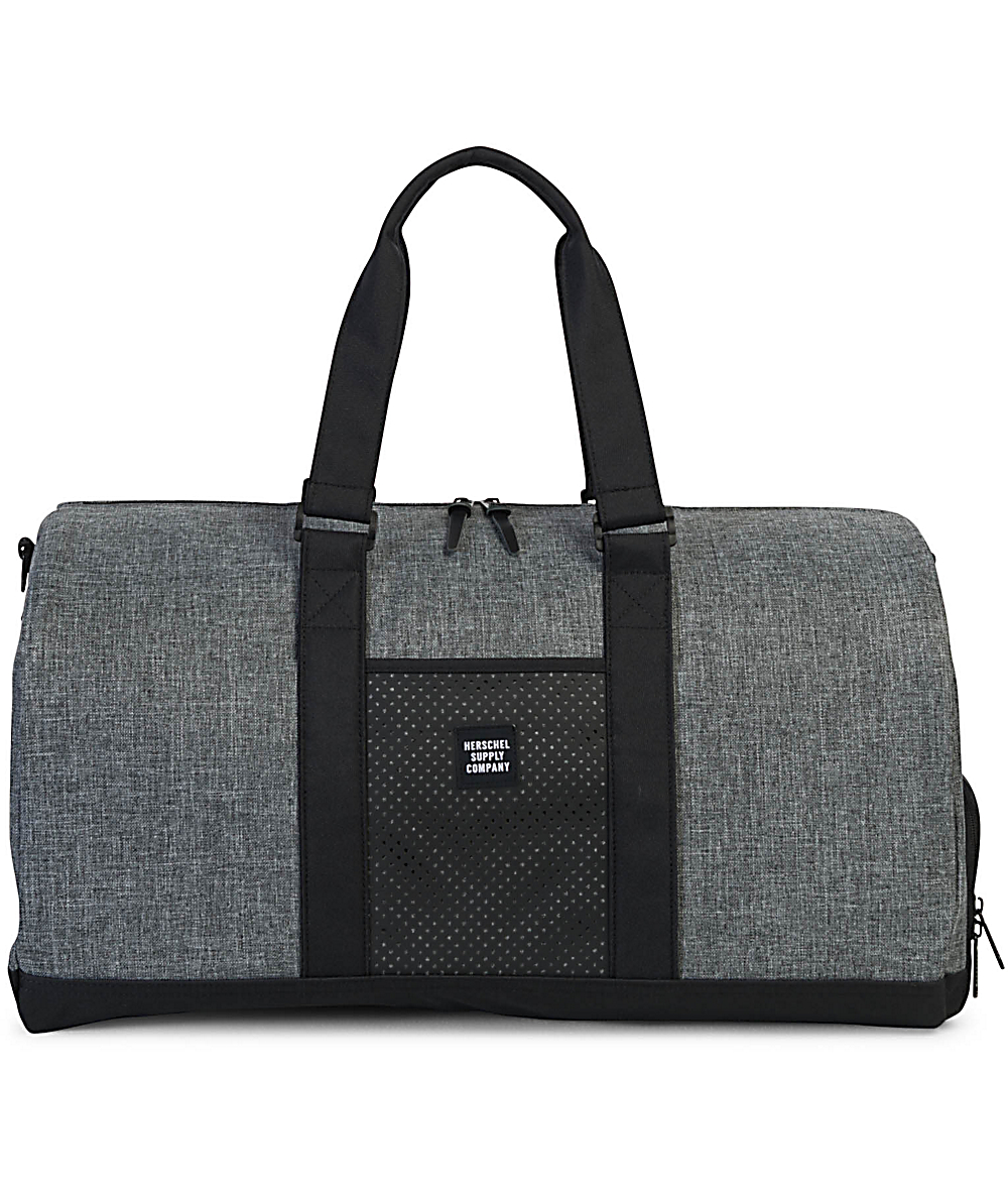Herschel Supply Co Novel Aspect Raven Crosshatch Duffle Bag Herschel Supply Co Novel Aspect Raven Crosshatch Duffle Bag