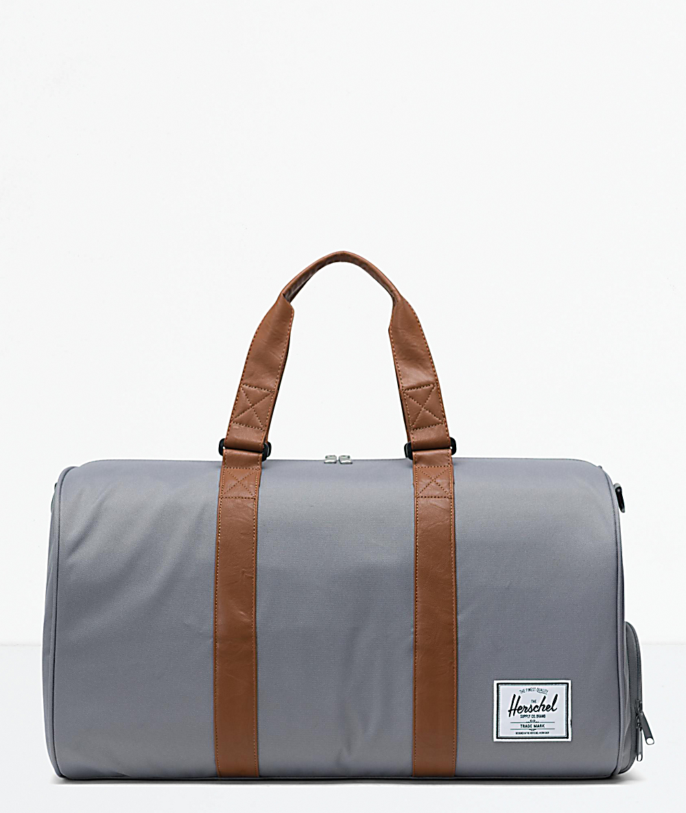 Herschel Supply Co Novel Grey Duffle Bag Zumiez Herschel Supply Co Novel Grey Duffle