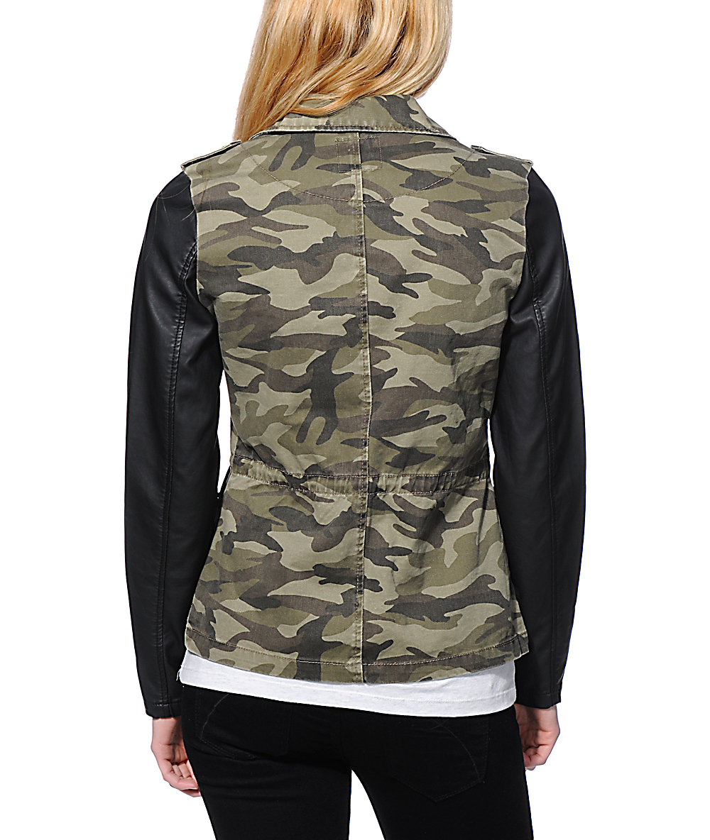 Highway Jeans Camo Print Denim Jacket | Zumiez