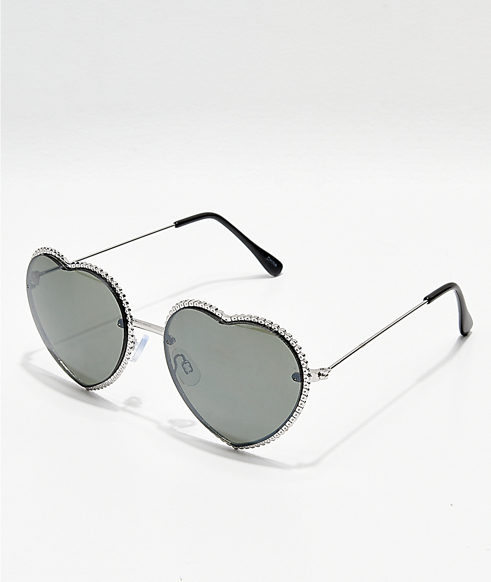 metal heart sunglasses