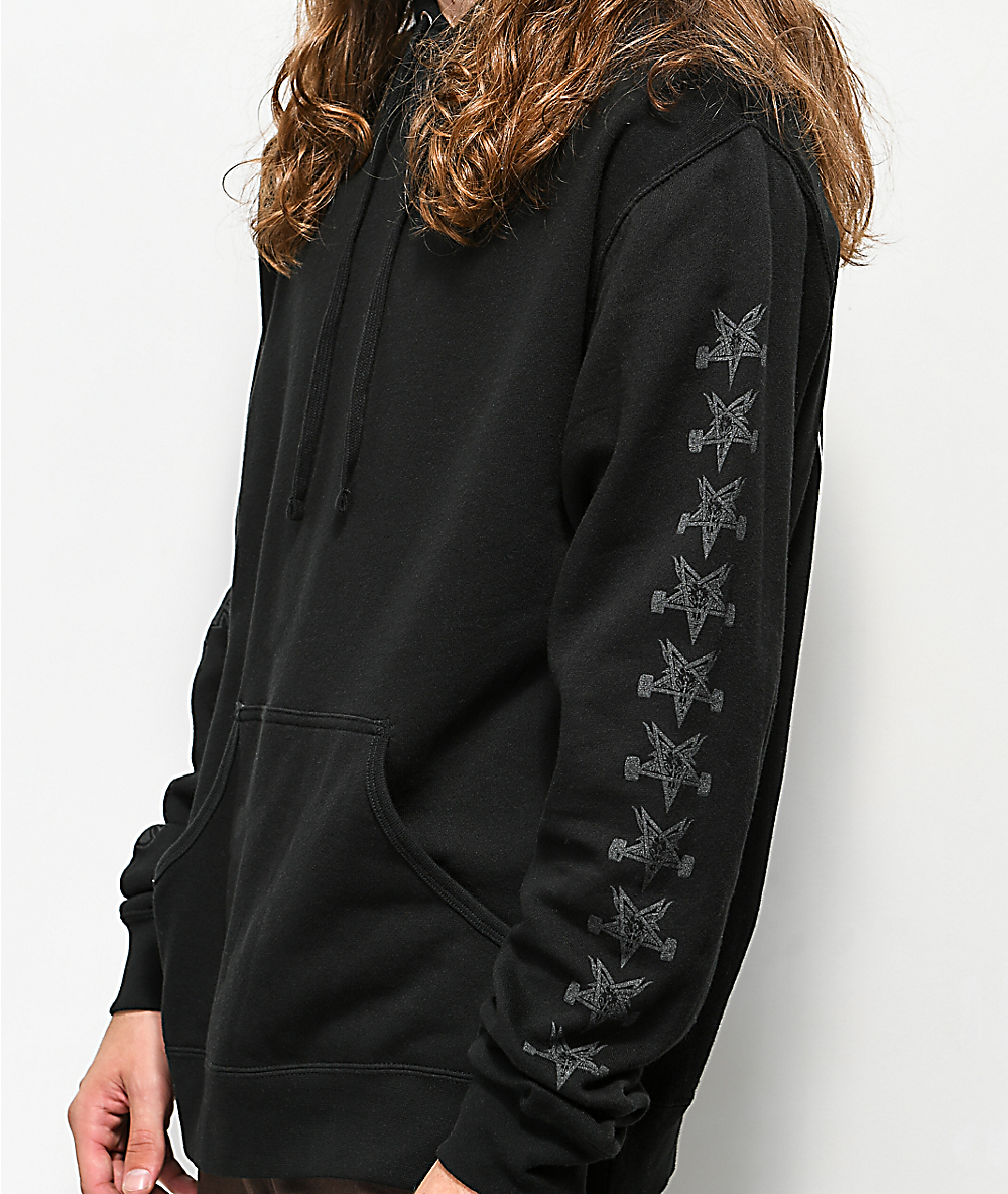 XXL Independent Trucks x Thrasher Magazine Pentagram Cross Mens Pullover Hoodie Garnet