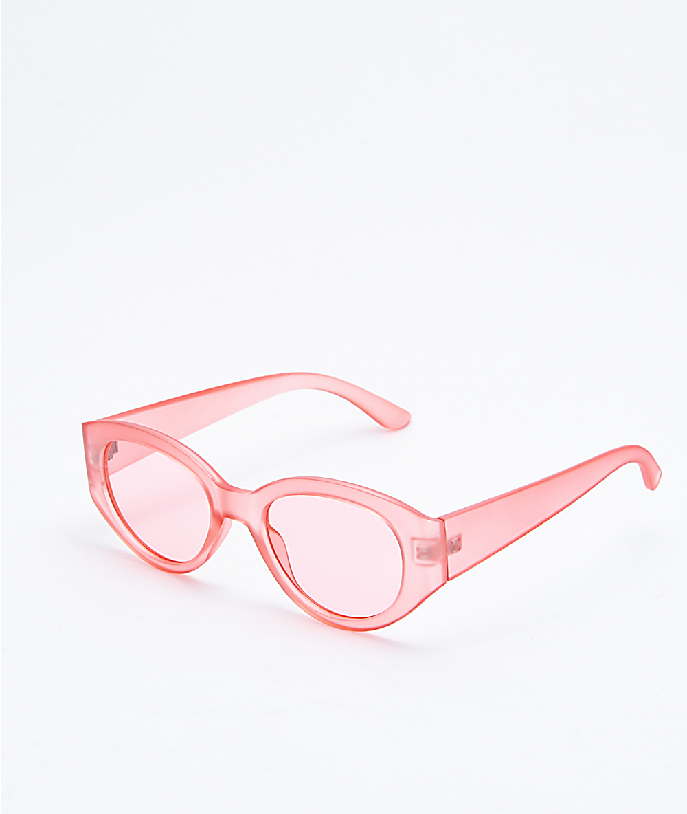 lentes rosados de sol