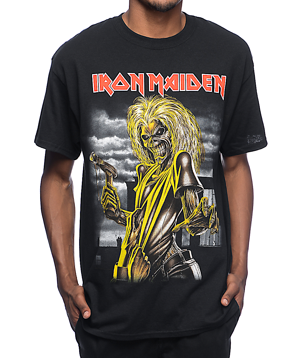 iron maiden graphic tee