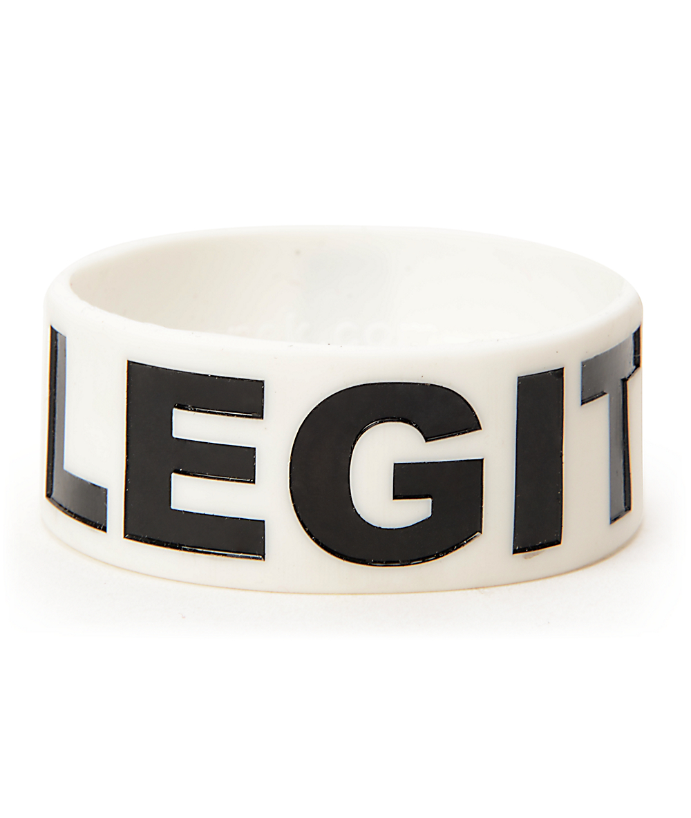Jac Vanek Legit White Rubber Bracelet Jac Vanek Legit White Rubber Bracelet