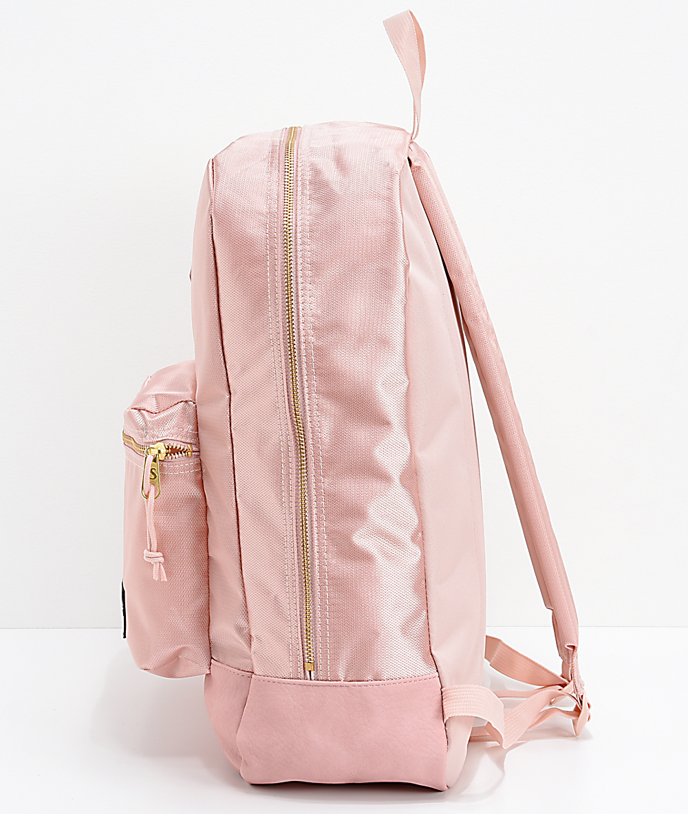 jansport backpack rose gold