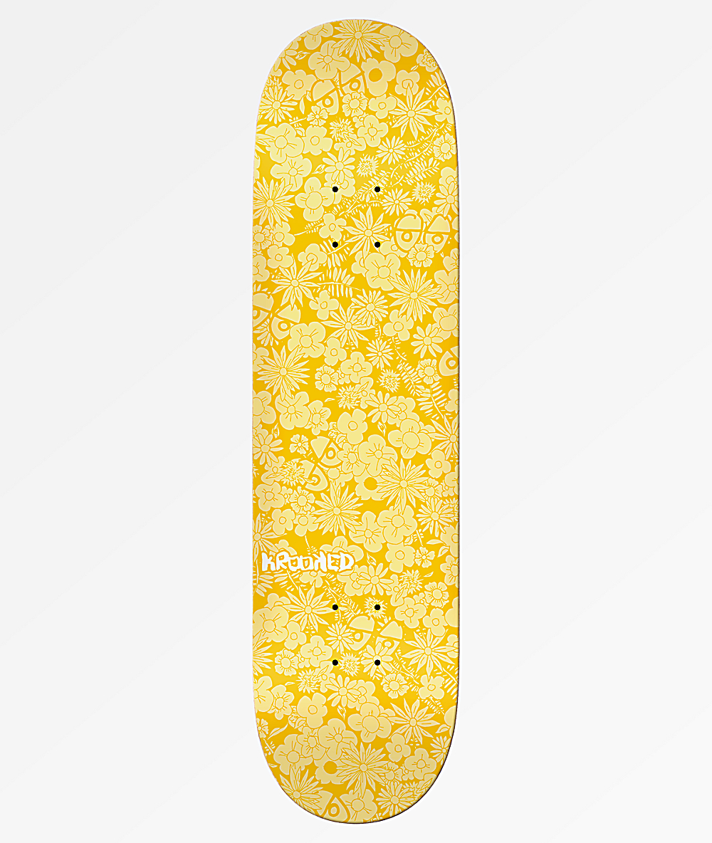 Krooked Skateboard Deck Guardin Yellow 8 25 With Griptape Sareg Com krooked skateboard deck guardin yellow