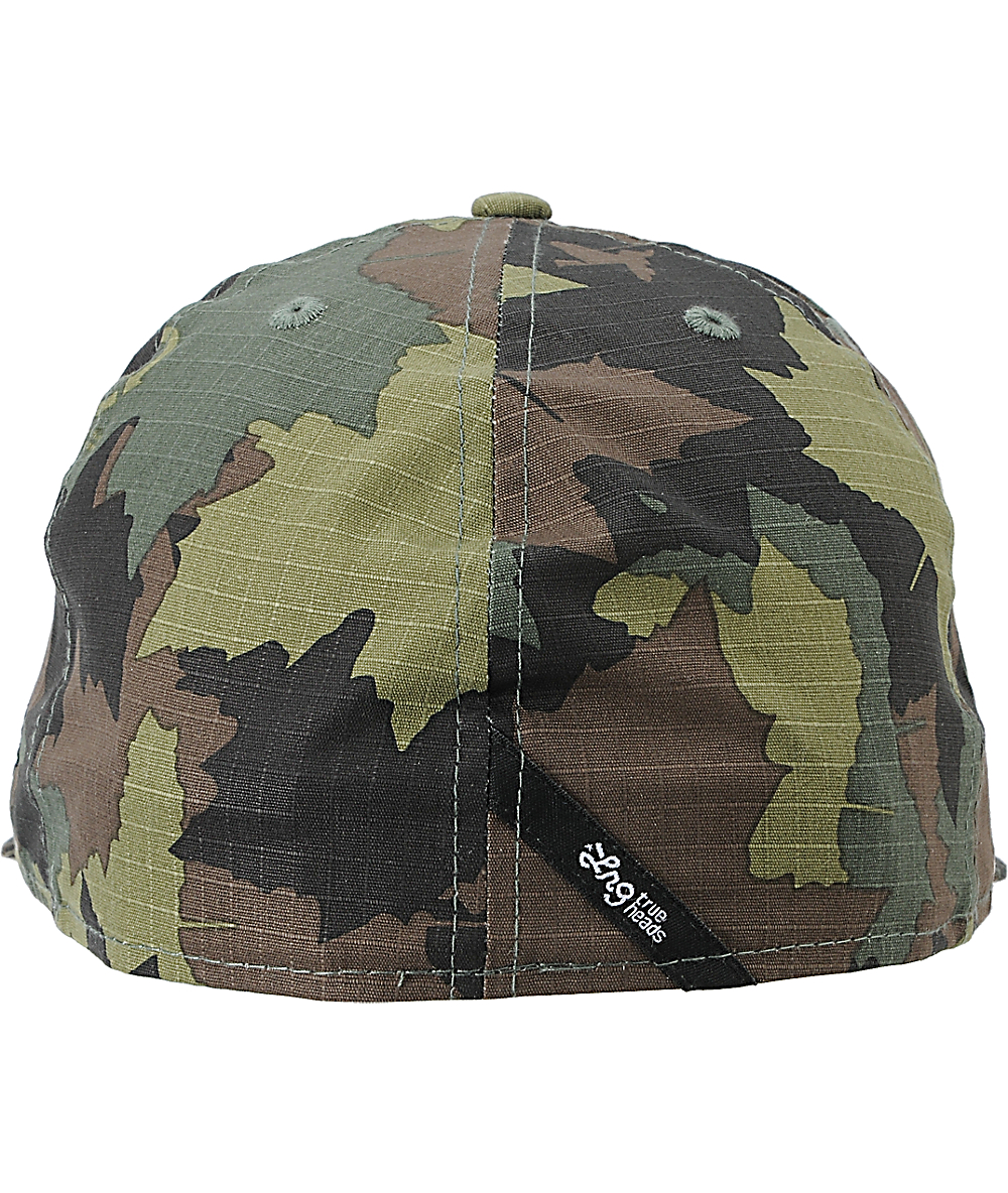 camouflage fitted baseball cap