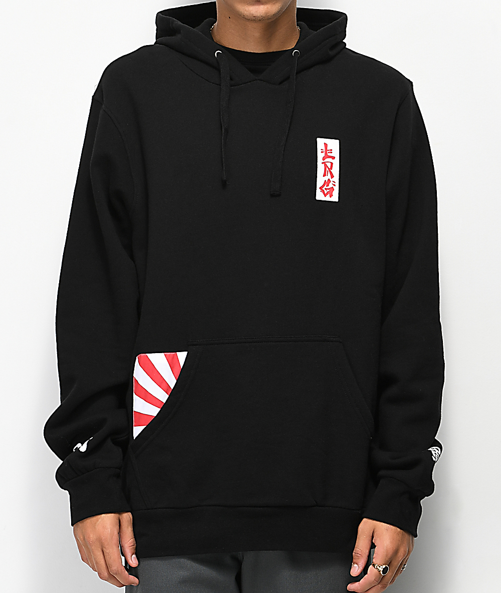 lrg rise up black hoodie