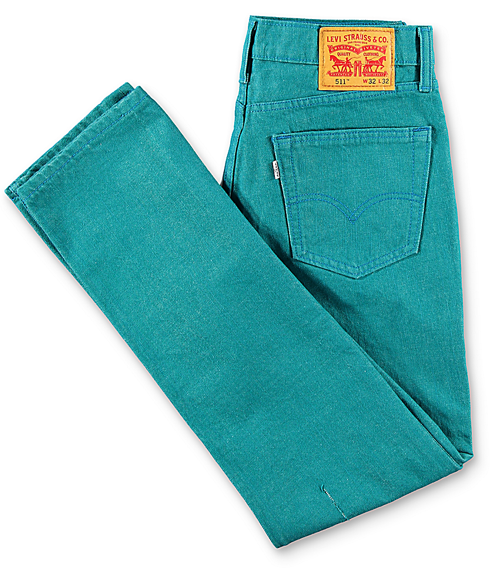 levis turquoise jeans