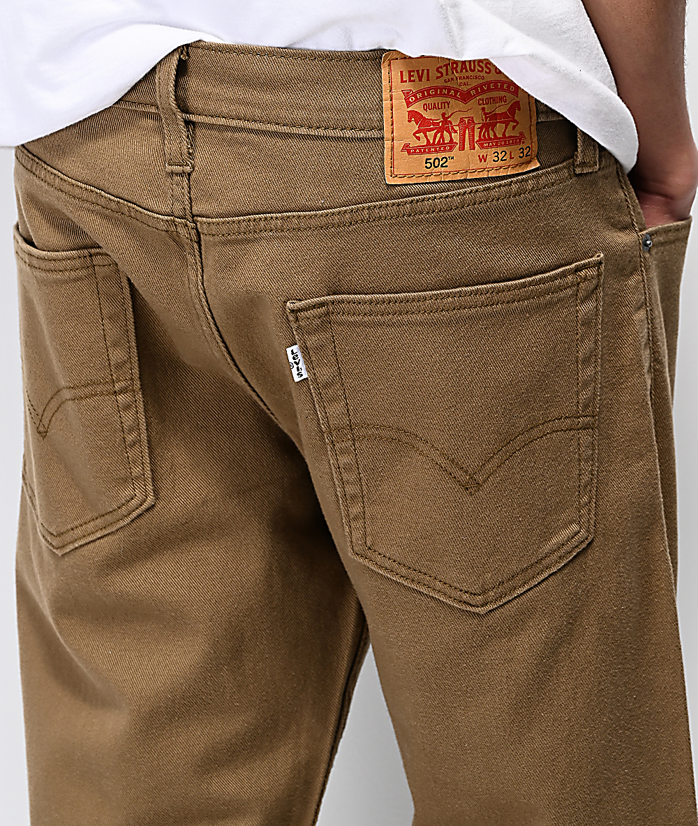 levis 502 khaki