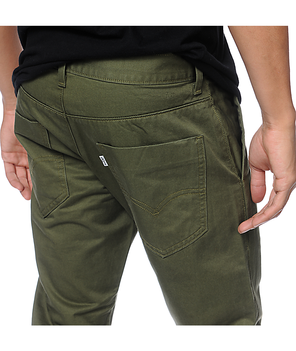 levi's olive green jeans