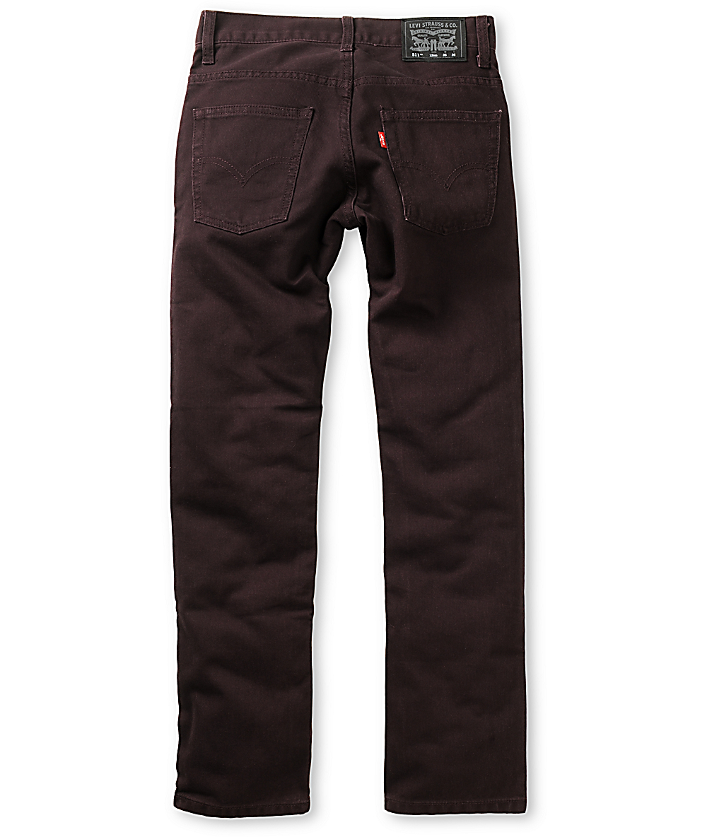 levis 511 burgundy jeans