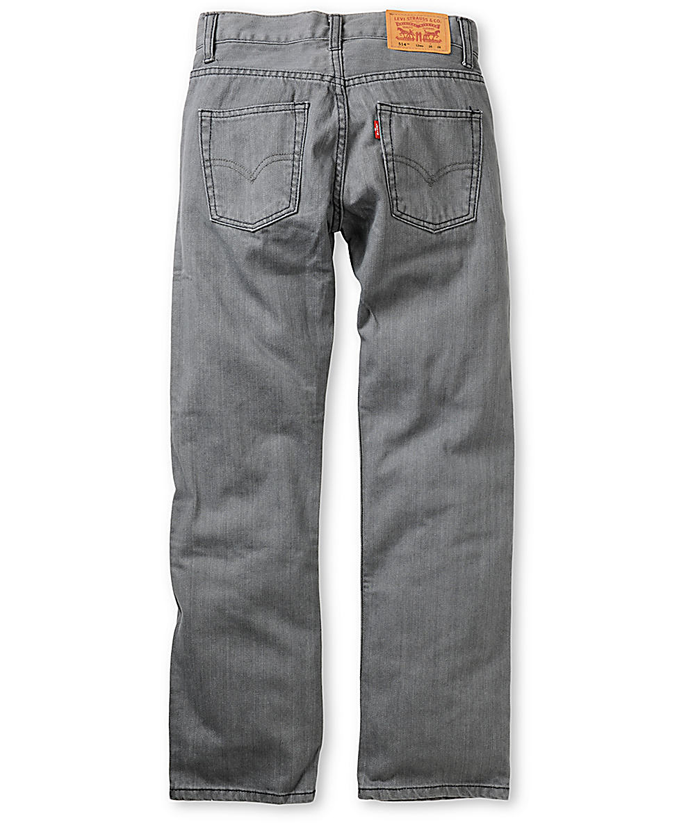 levi 514 grey jeans