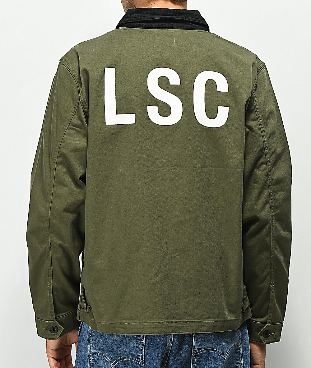 levis skateboarding corduroy mechanics jacket in blue