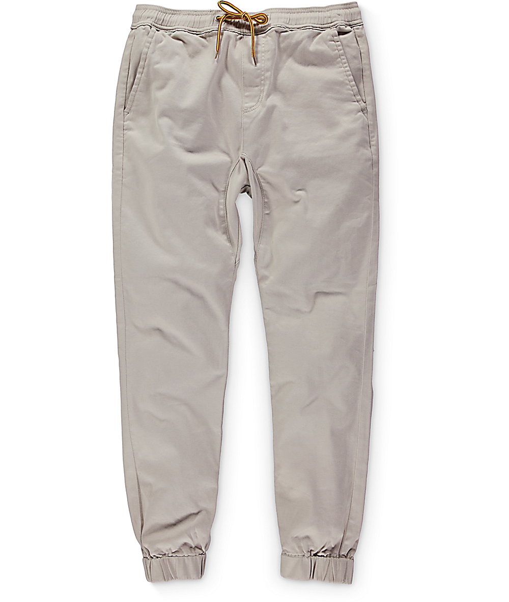 stone coloured joggers