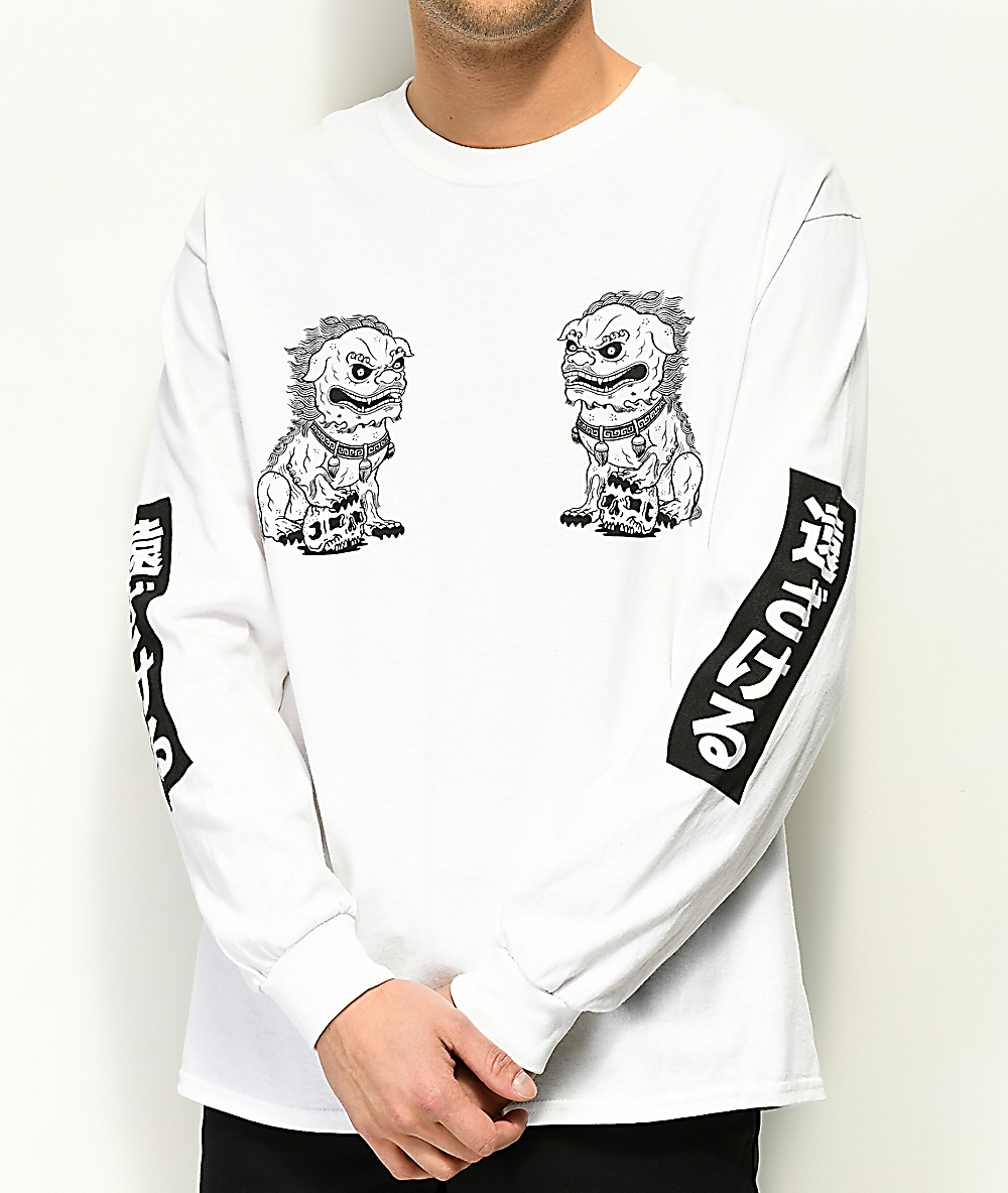 Lurking Class By Sketchy Tank X Mr Tucks Lurking Class White Long Sleeve T Shirt