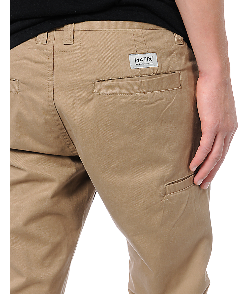 mens slim fit khaki pants