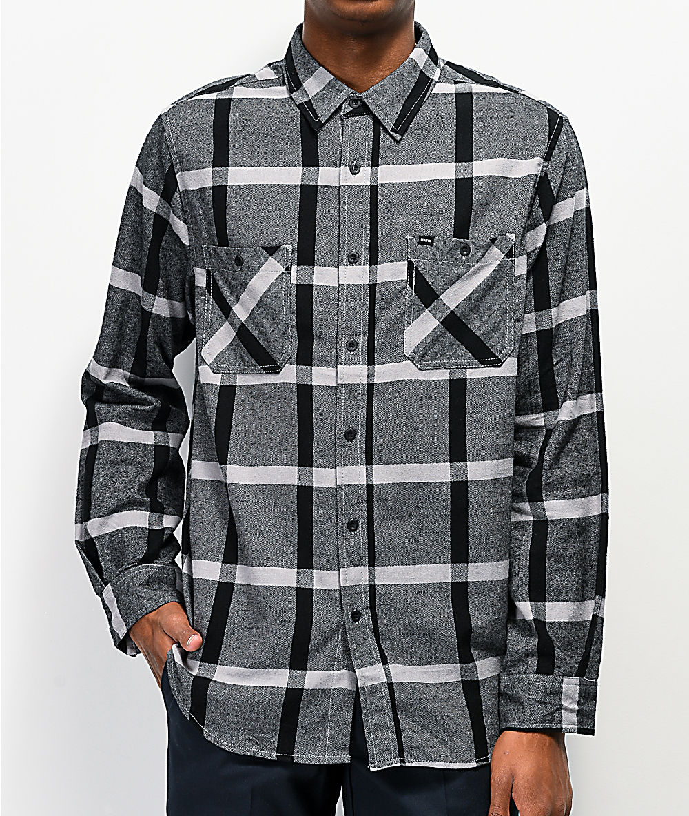 grey flannel shirt outfit