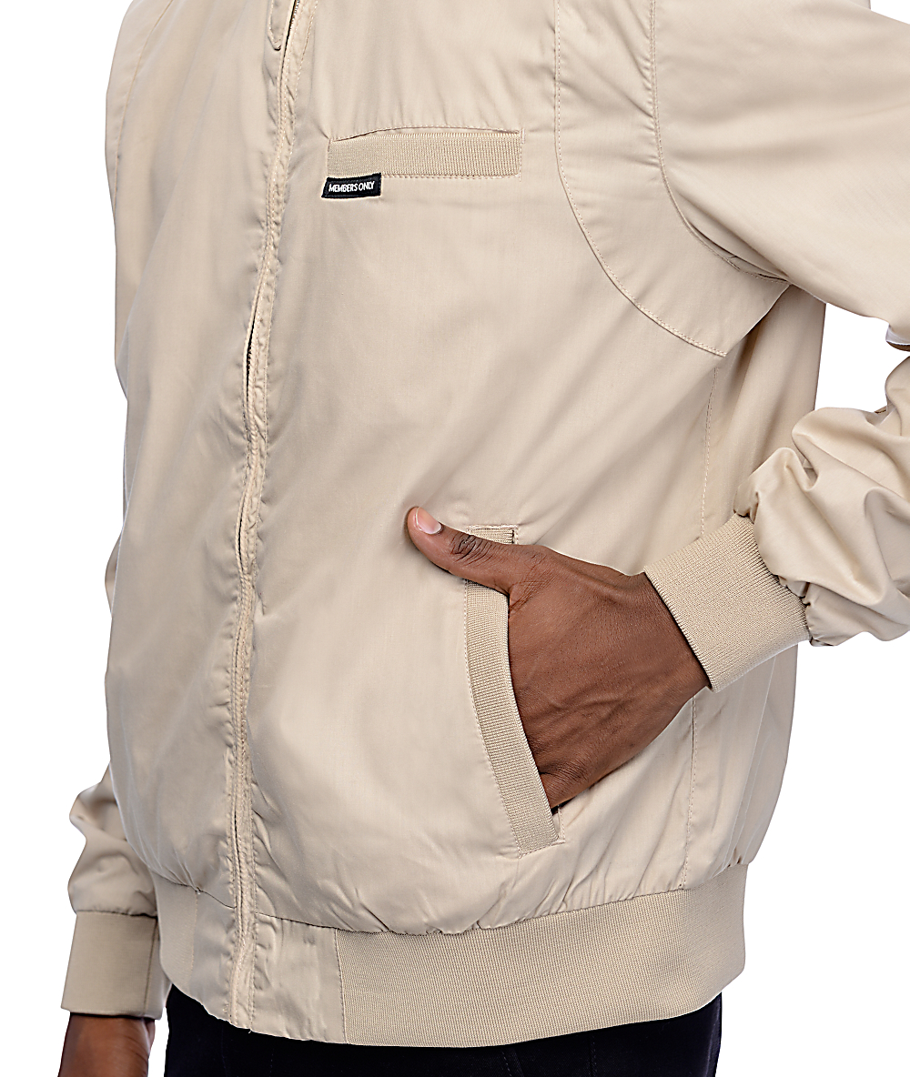 Members Only Iconic Racer Khaki Jacket Members Only Iconic Racer Khaki Jacket